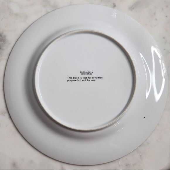 Vintage Praying Hands Easter Jesus Life Wall Plate Porcelain 10 1/4" Lady Angela - Picture 2 of 4